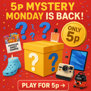 💥 5p Mystery Monday – Win Cash, Prizes & Surprises! 💥