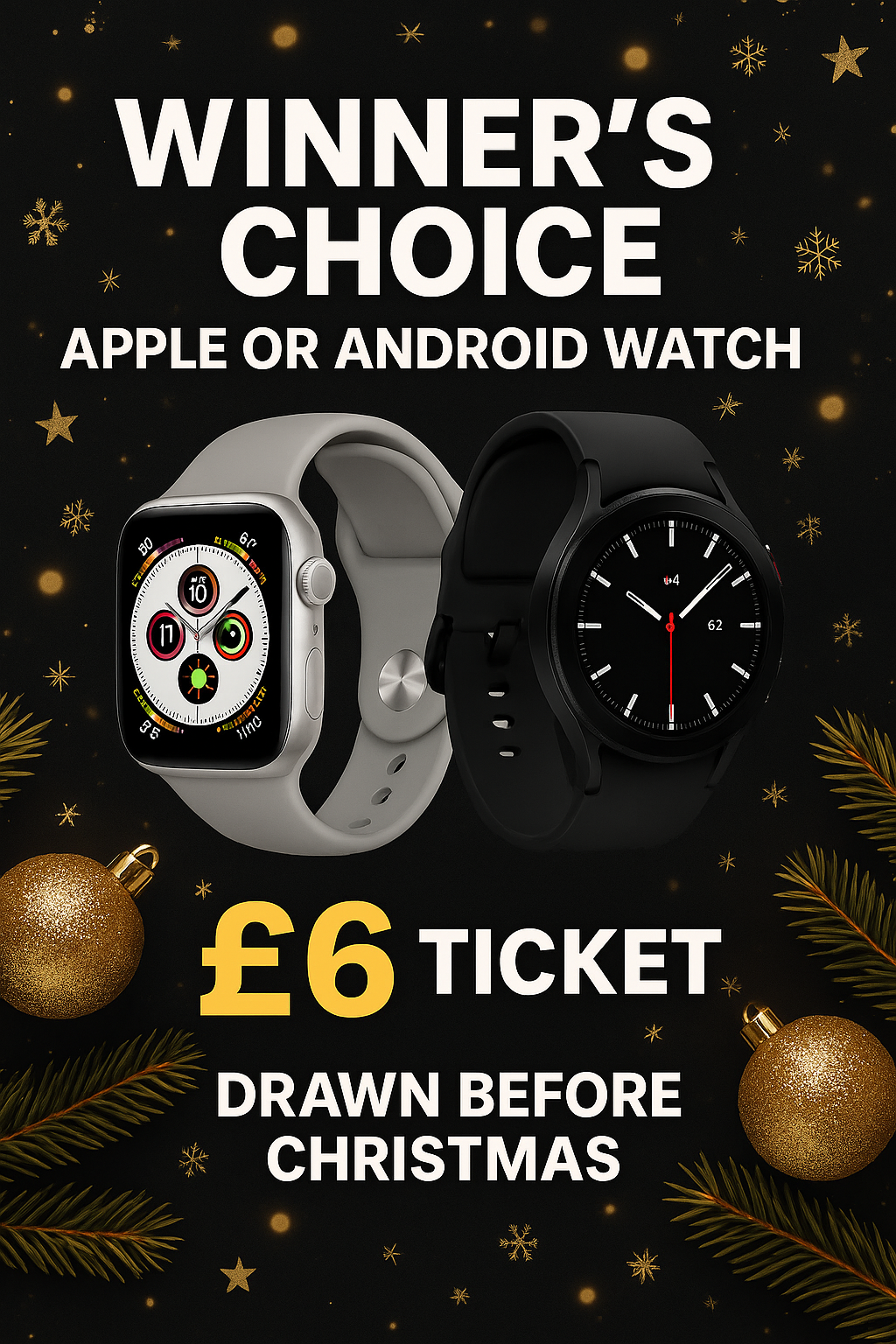 ⌚ Winner’s Choice: Apple or Android Watch – 1–59 Lotto