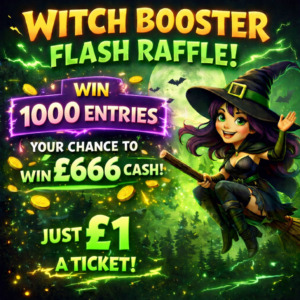 Witch Booster – Win 1,000 Entries (Chase the Witch)